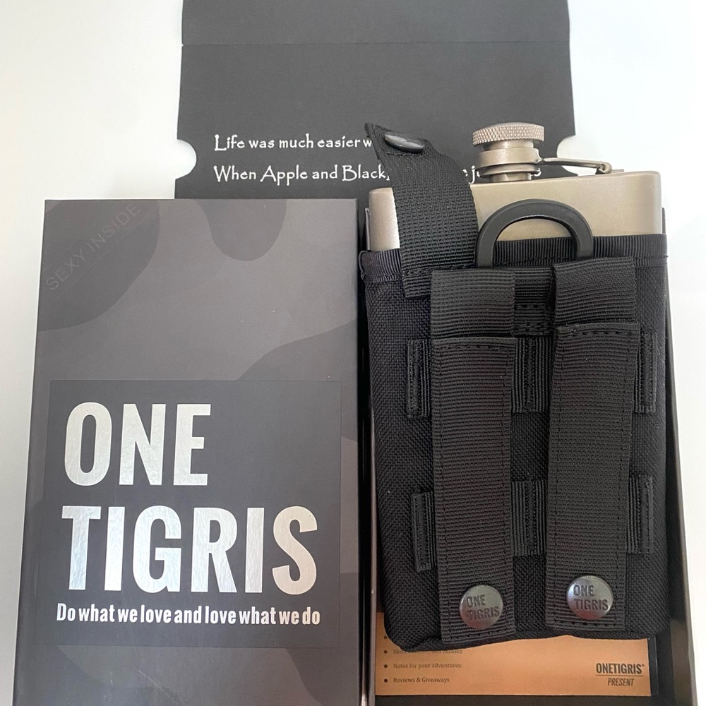 OneTigris Pure Titanium Hip Flask Flagon High Quality Portable Whisky Bottle